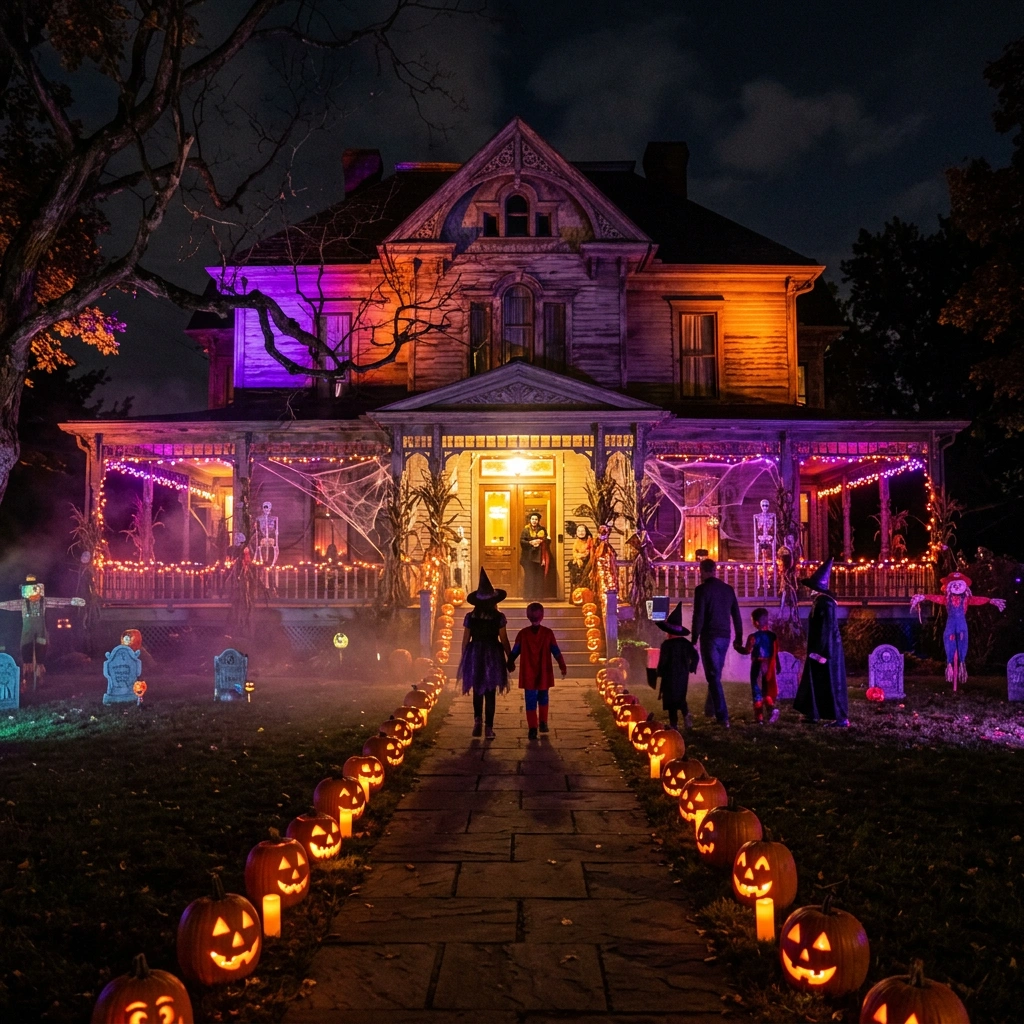 Fright Academy haunted house entrance